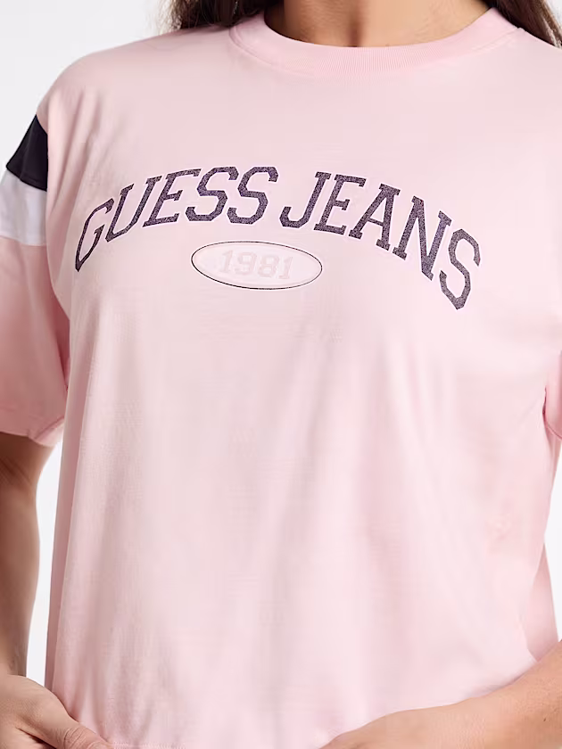 Cropped logo t-shirt - GUESS