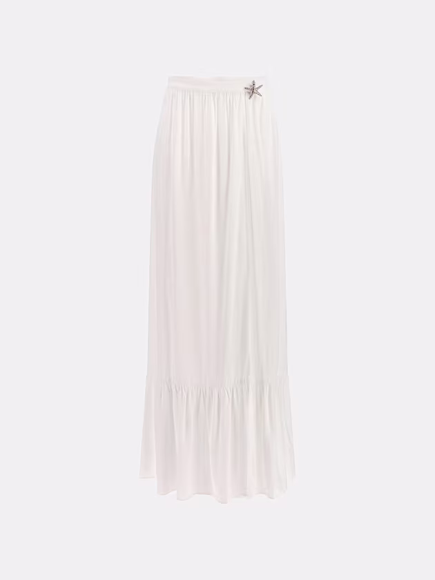 Flowing flounced skirt - GUESS