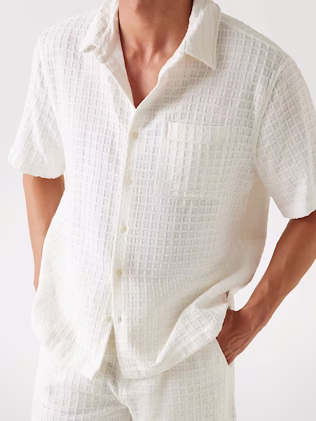 Checked texture shirt - GUESS