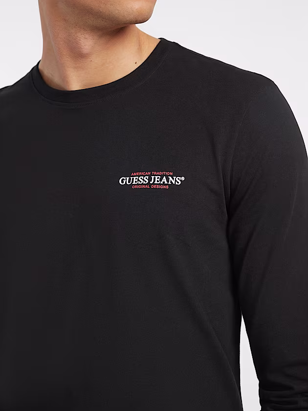 Slim American Tradition Long-Sleeve Tee - GUESS