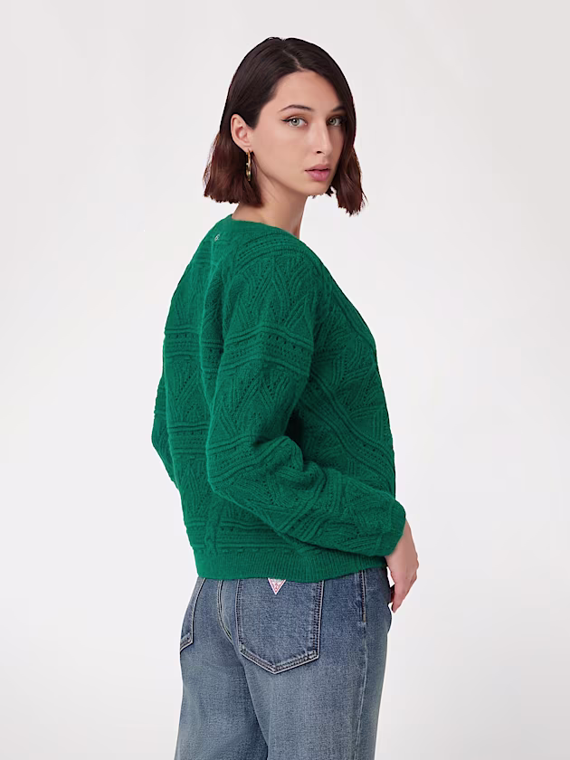 Alpaca wool-blend cardigan - GUESS