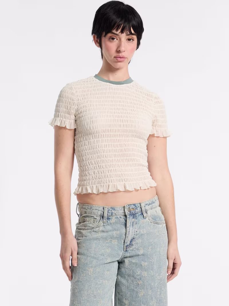 Smocked t-shirt - GUESS