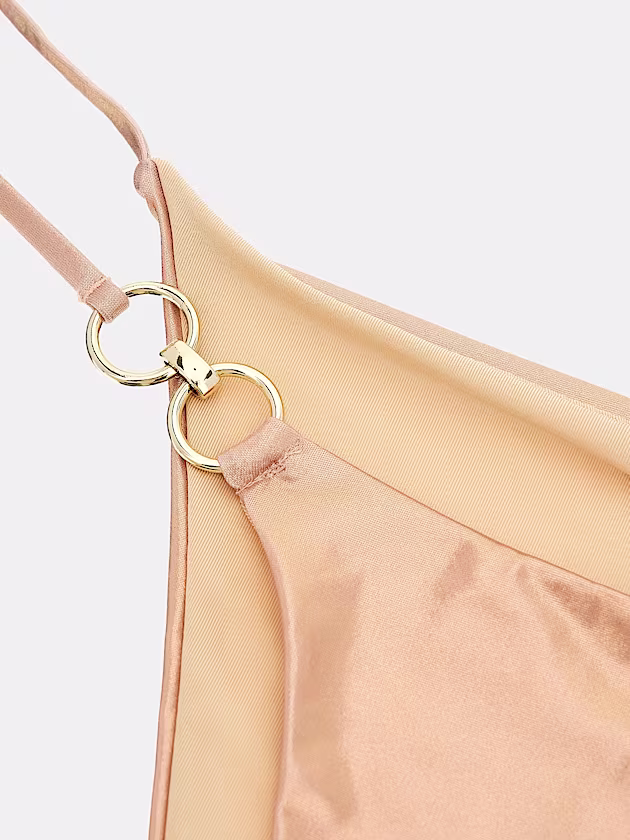 Stretch velvet string bikini bottoms - GUESS