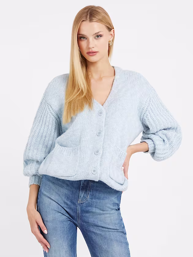 Front pockets cardigan - GUESS