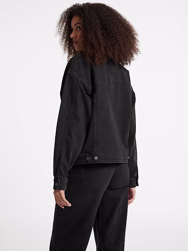 Oversized Denim Trucker Jacket - GUESS