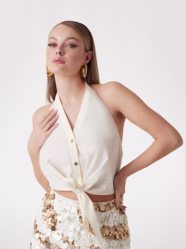 Marciano halter-neck crop top - GUESS