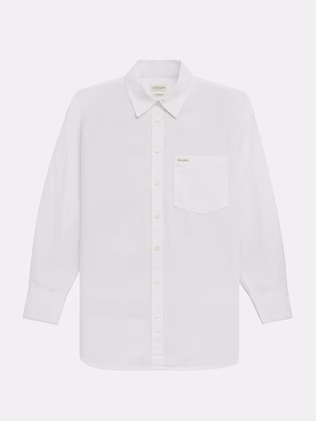 Oversized Long-Sleeve Pocket Shirt - GUESS