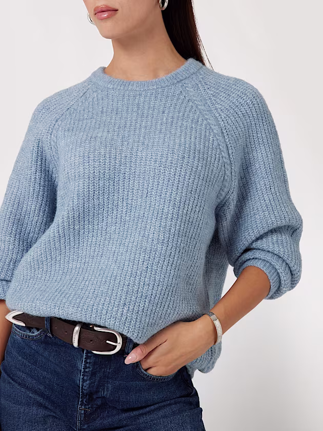Crew neck wool blend sweater - GUESS