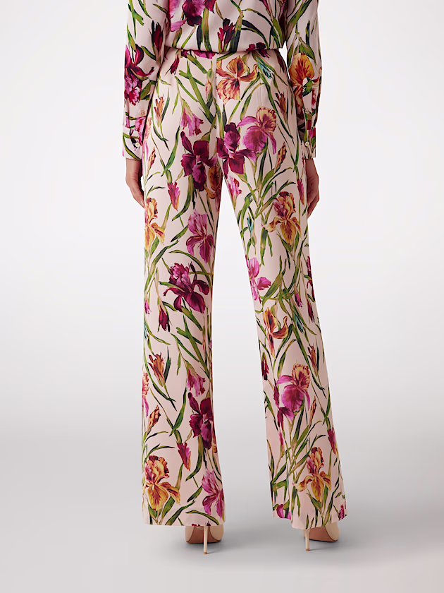 Marciano floral-print wide-leg pants - GUESS