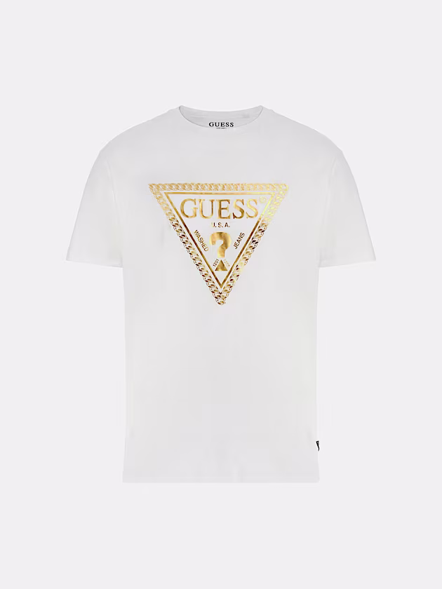 Chain triangle logo t-shirt - GUESS