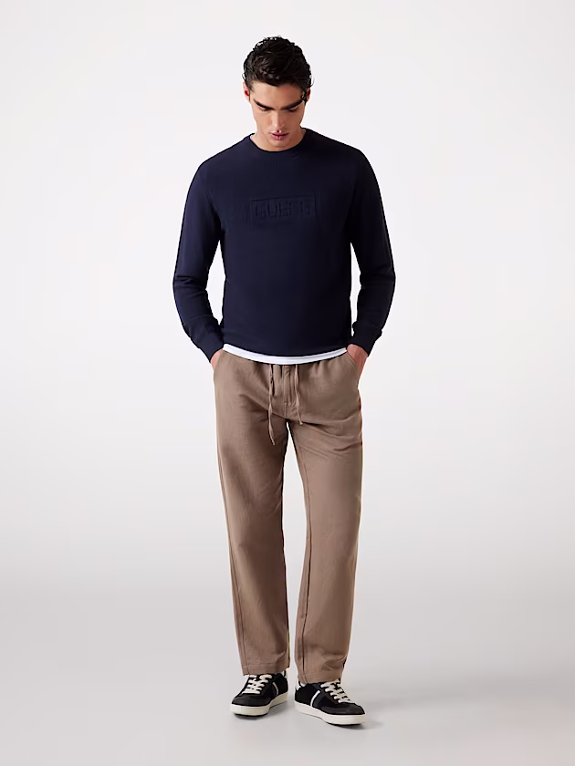 Embossed logo sweater - GUESS