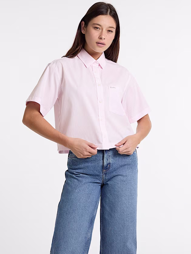 Striped cropped shirt - GUESS