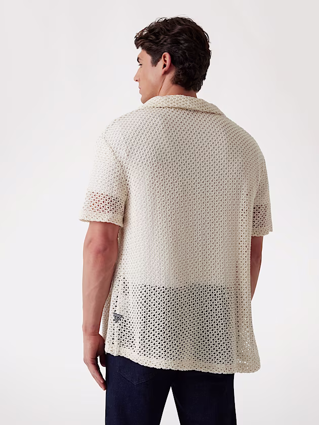 Openwork-knit shirt - GUESS