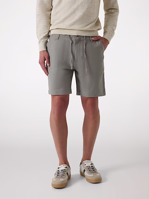 Linen-blend shorts - GUESS