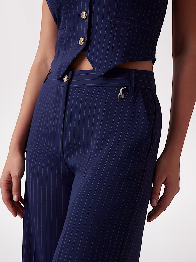 Marciano wide-leg pinstriped pants - GUESS