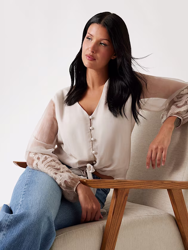 Silk-blend shirt - GUESS