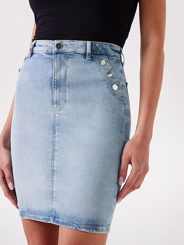 Stretch denim skirt - GUESS