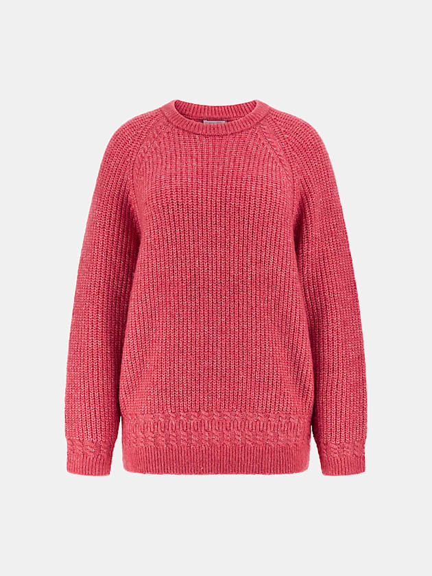 Crew neck wool blend sweater - GUESS