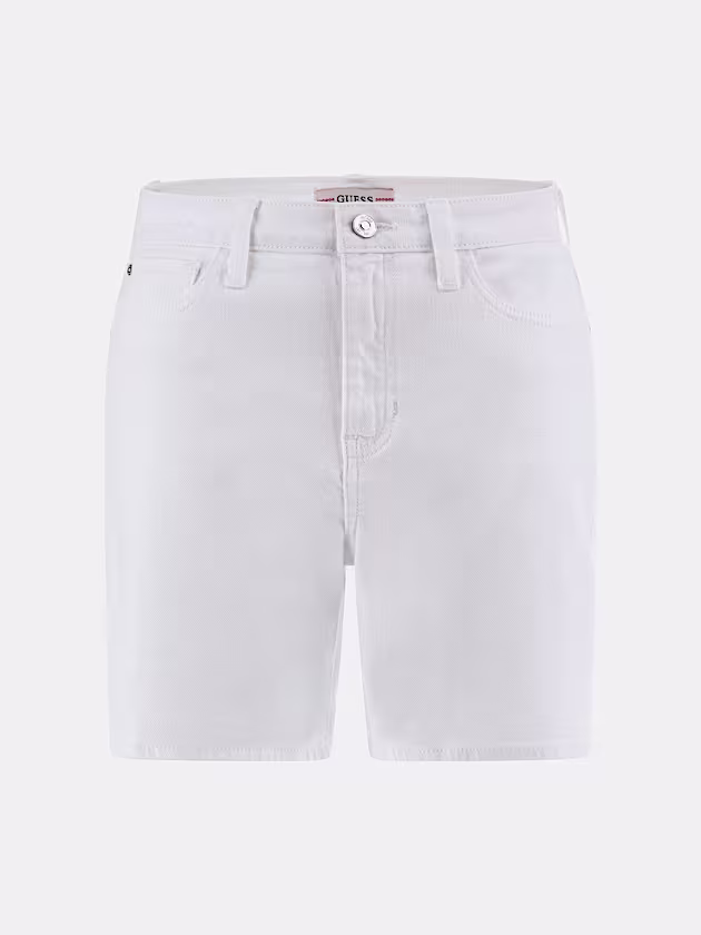 Stretch cotton jean shorts - GUESS