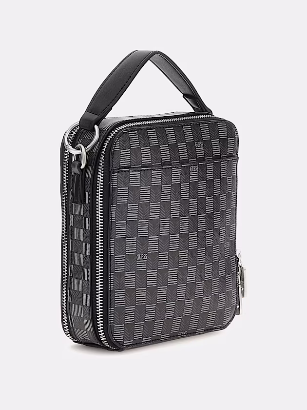 Torino geometric-print mini crossbody bag - GUESS