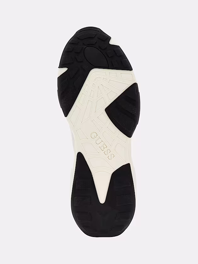 Valencia leather-blend running shoe - GUESS