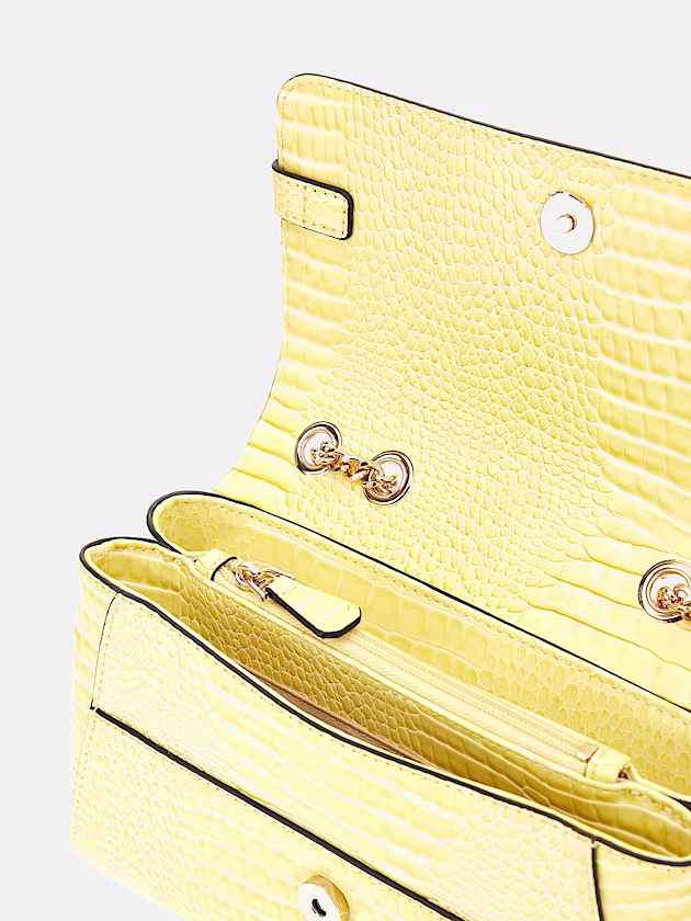 Silvye croc-print crossbody - GUESS