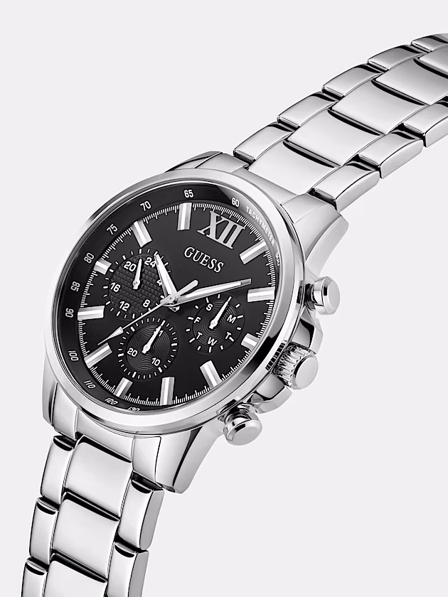 Stainless Steel analogue watch 44 mm - GUESS
