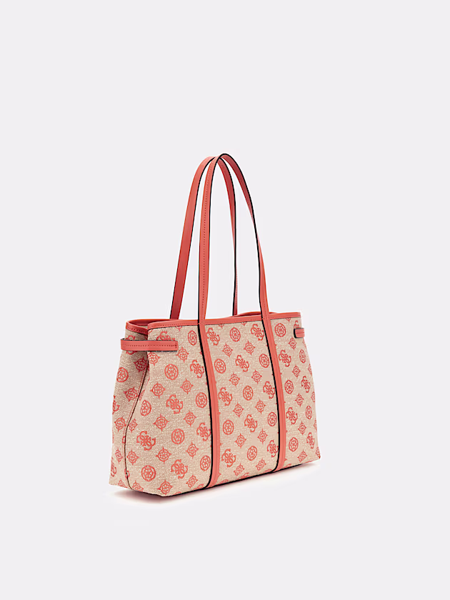 Beyza 4G peony logo shopper - GUESS