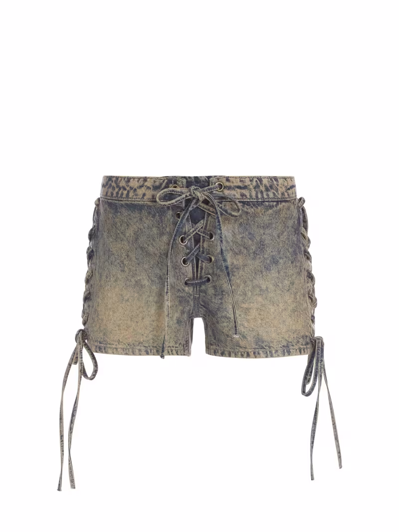 Mid rise denim shorts - GUESS
