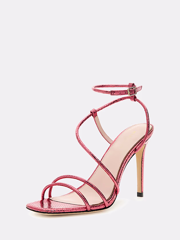 Marciano lamé strappy stilettos - GUESS