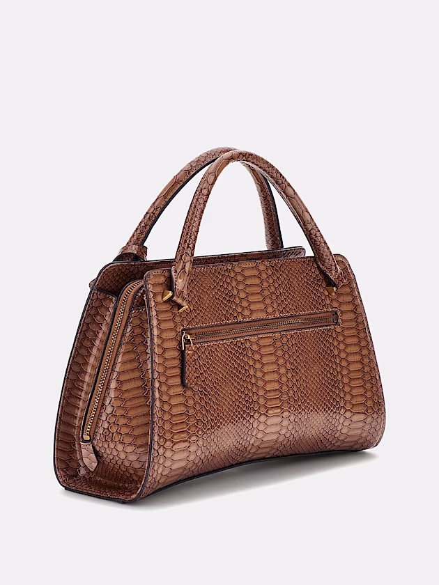 Georgina python-print handbag - GUESS