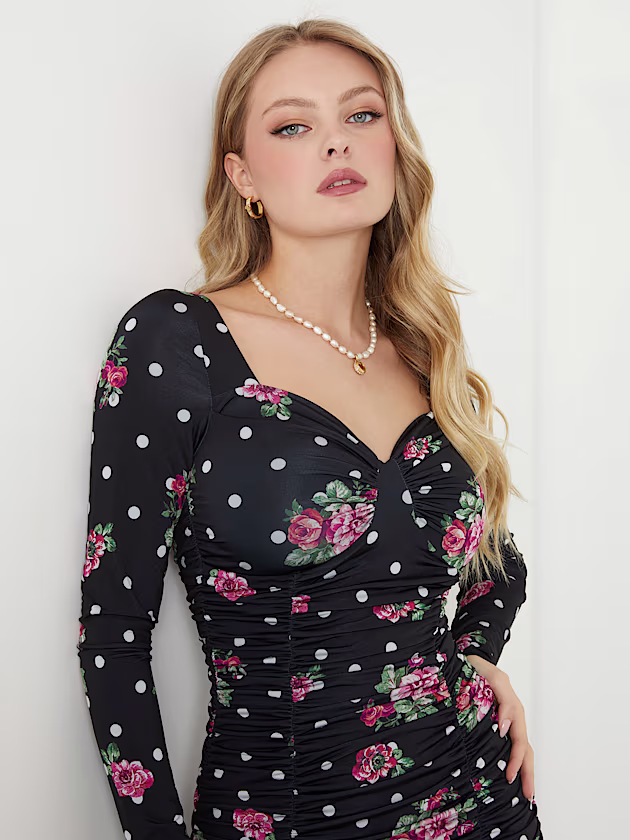 Polka dots mini dress - GUESS