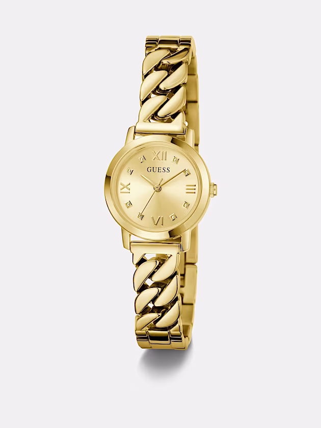 Analogue watch in recycled steel 25 mm - GUESS