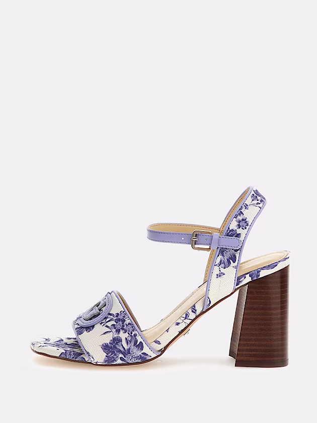 Ganika leather-blend sandal - GUESS