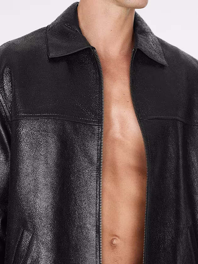 Genuine leather jacket - GUESS