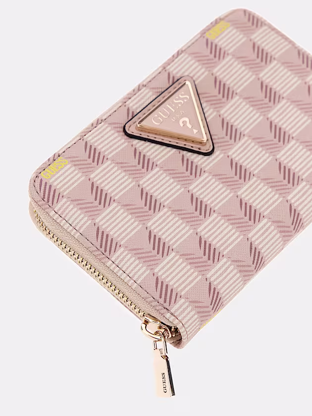 G Wave geometric-print mini wallet - GUESS