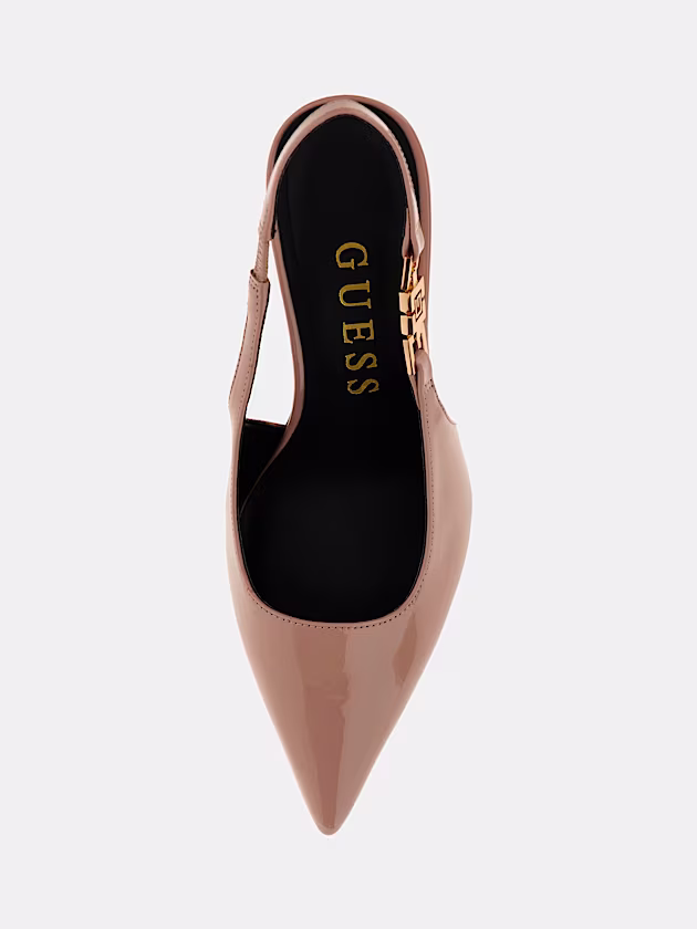 Nassha Patent Slingback - GUESS