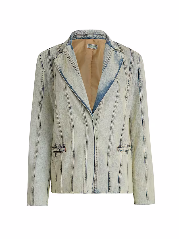 Contrast seams denim coat - GUESS