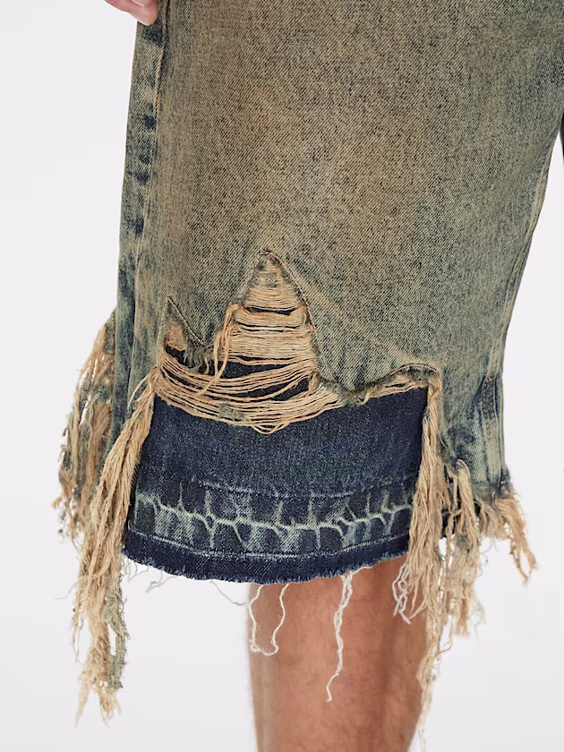 Mid rise denim shorts - GUESS
