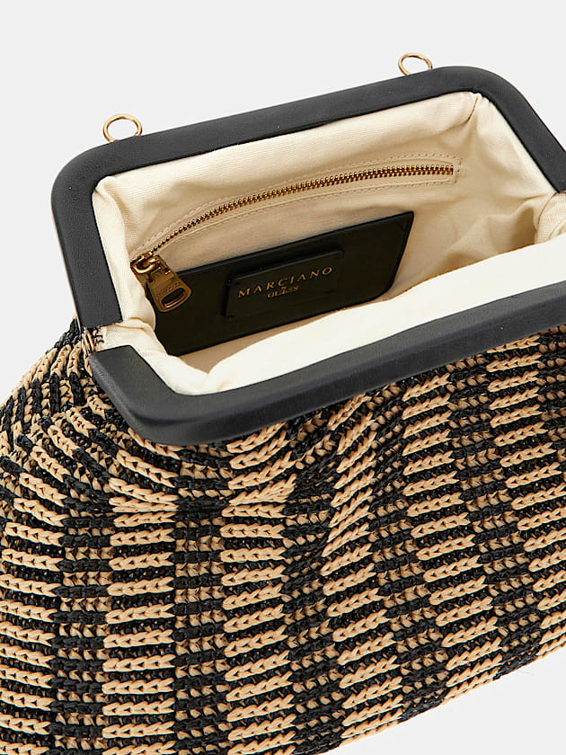 Marciano raffia clutch bag - GUESS