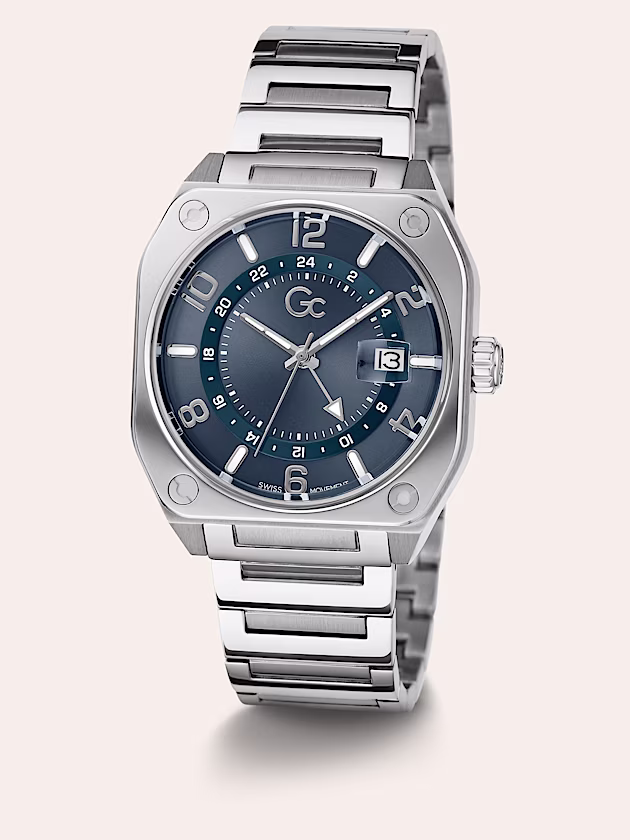 Gc steel chronograph watch - GUESS