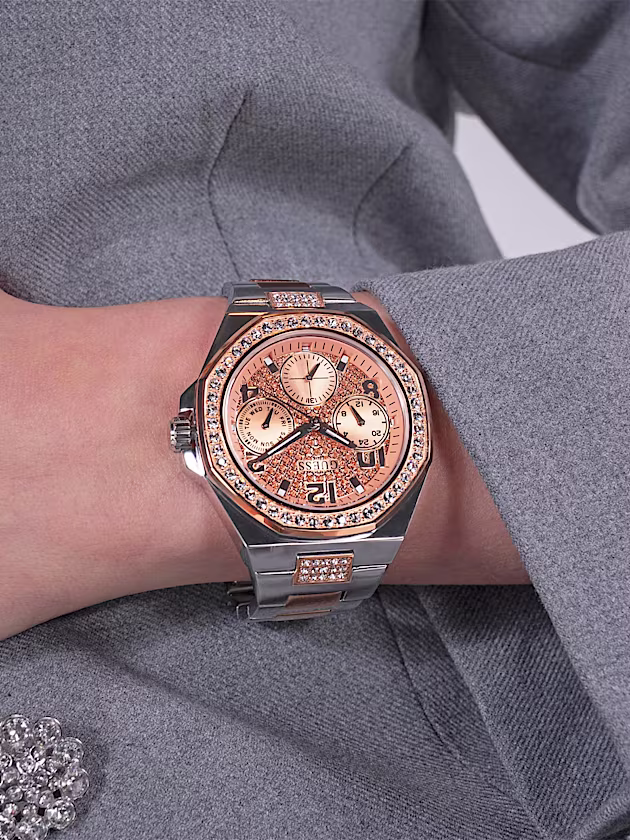 Multi-function crystal watch - GUESS