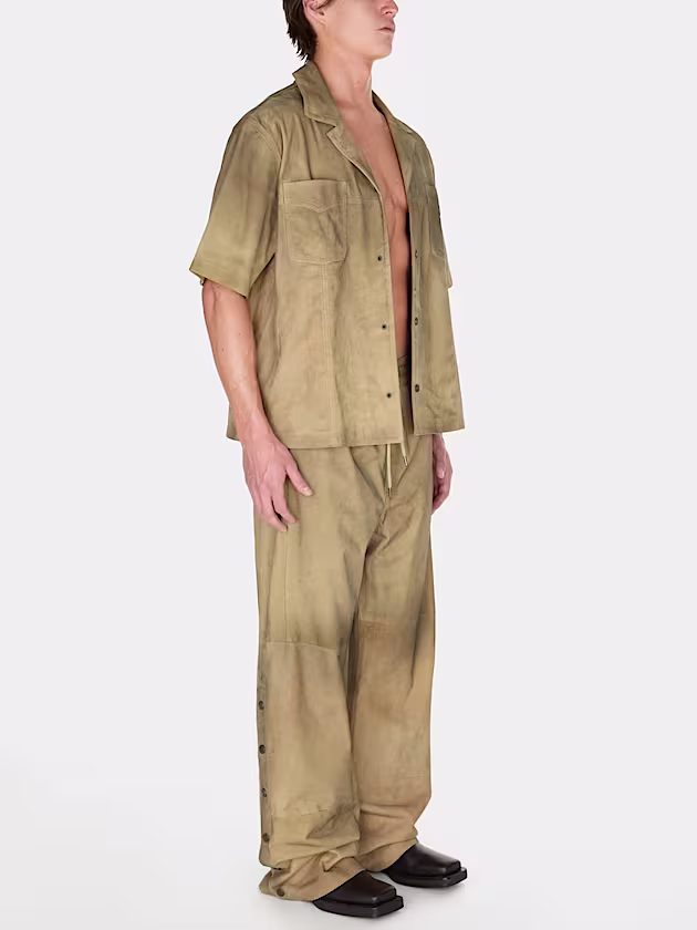 Leather regular pants - GUESS