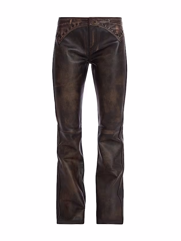 Leather flare pant - GUESS