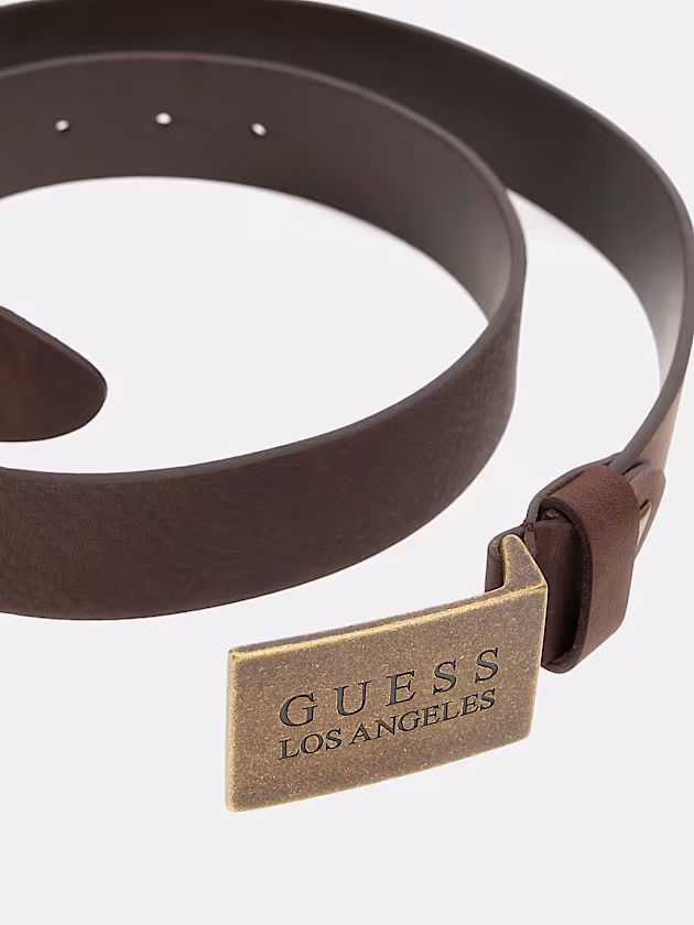 Algarve Genuine Leather Belt - GUESS