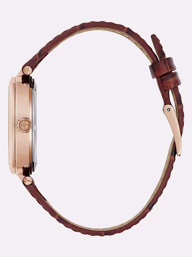 GC leather analogue watch - GUESS