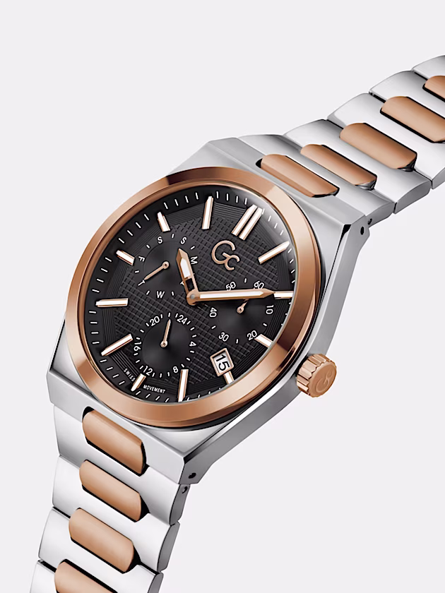 GC multi-function watch in stainless steel - GUESS