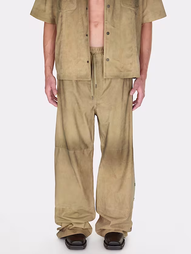 Leather regular pants - GUESS