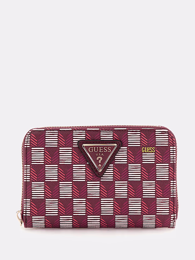 G Wave geometric-print mini wallet - GUESS