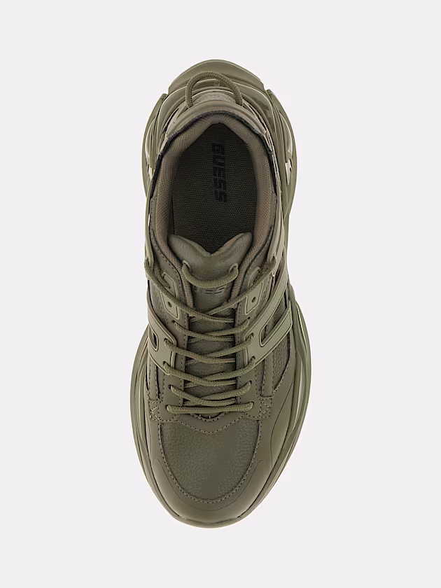 Belluno faux leather running shoes - GUESS